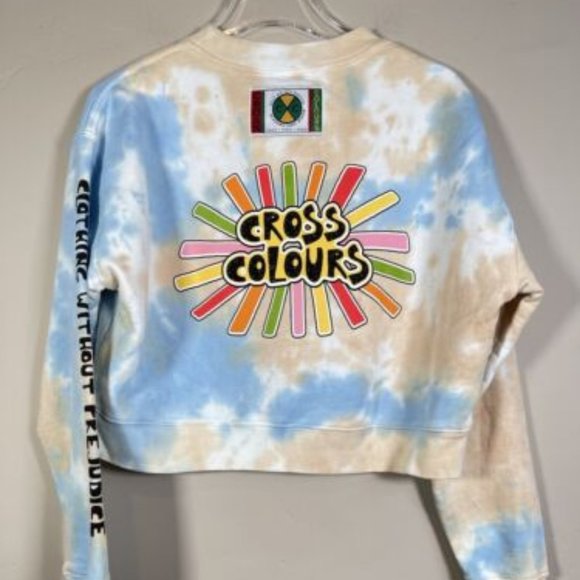Cross Colours Sunshine Logo Crop Sweatshirt.....MSRP $84 - Picture 2 of 2